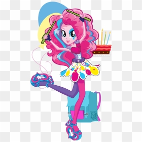 Pinkie Pie Arco Iris, Arco-íris Rocks Character Bio - Mlp Eg Rainbow Rocks Pinkie Pie, HD Png Download - arco iris png