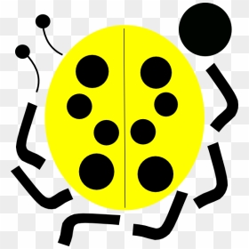 Yellow Ladybug Clip Art At Clker - Clip Art, HD Png Download - ladybug clipart png