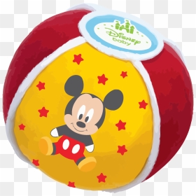 Disney Baby Mickey Plastic Ball Clipart Png - Baby Ball Png, Transparent Png - soccer ball clipart png