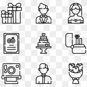 School Icons Transparent Background, HD Png Download - wedding vector png