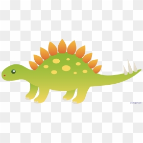 Stegosaurus Vector Cartoon Transparent & Png Clipart - Transparent Background Dinosaur Clipart, Png Download - brontosaurus png