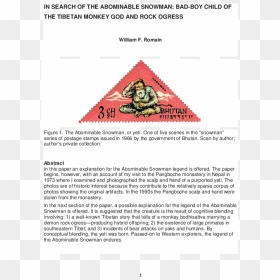 Document, HD Png Download - abominable snowman png