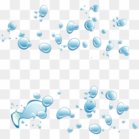 Drop Bubble Euclidean Vector - Vector Water Bubbles Cartoon, HD Png Download - water cartoon png