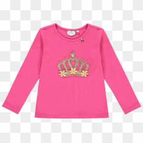 A Dee Terry Hot Pink Tiara Top - Long-sleeved T-shirt, HD Png Download - pink tiara png