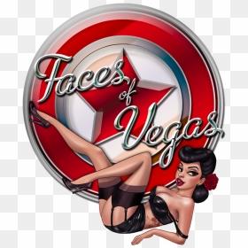 Faces Of Vegas - Cartoon, HD Png Download - pinup png