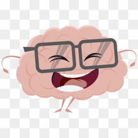 Brain With Face Cartoon, HD Png Download - brains png