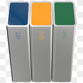 Stainless Steel Recycling Bins, HD Png Download - recycling bin png
