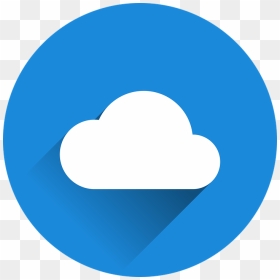 Circle Twitter Logo Png, Transparent Png - blue cloud png