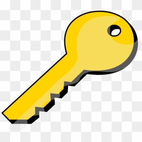 Free Keys Key The - Key Clip Art Coloured, HD Png Download - golden key png