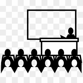 Teacher Talking To Student Clipart Black And White - Clip Art Lecture, HD Png Download - student silhouette png
