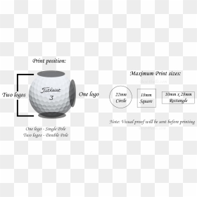 Logo Print Area For Golf Balls - Vase, HD Png Download - golf ball vector png