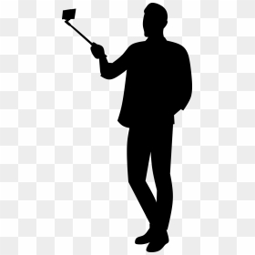 Silhouette Selfi Isolated Free Photo - Selfie Silhouette Transparent, HD Png Download - student silhouette png