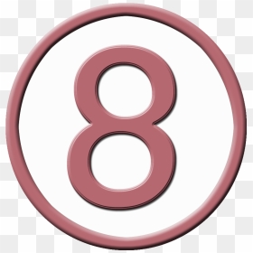 Number 8 Png - Number 8 In Circles, Transparent Png - digital numbers png