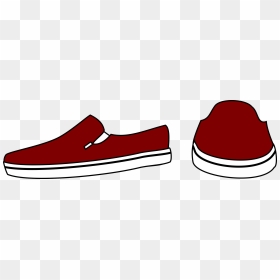 Sneakers Clipart Big Shoe - Clip Art Slip On Shoes, HD Png Download - shoes clipart png