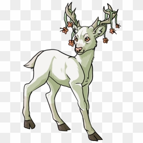 Clipart Royalty Free Library Drawing Deer Baby Suddenly - Draw An Anime Deer, HD Png Download - baby deer png