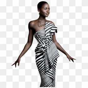 Lupita Nyong O In Style Magazine, HD Png Download - black fashion model png