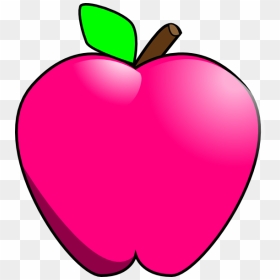 Magenta Apple Clip Art At Clker - Pink Lady Apple Clipart, HD Png Download - apple clip art png