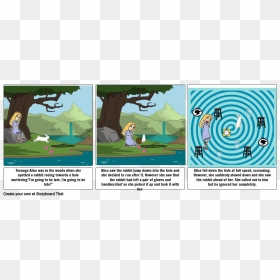 Cartoon, HD Png Download - alice in wonderland rabbit png