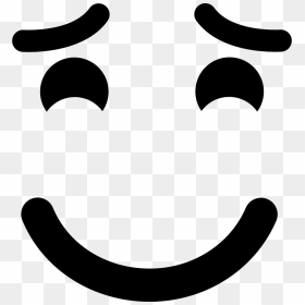 Smiling Emoticon With Raised - Smile Eyes Clipart Png, Transparent Png - scared eyes png