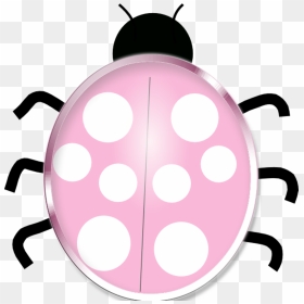 Silver Ladybug Pink Bug Insect Cute Scrapbooking Icon - Clip Art Ladybugs, HD Png Download - ladybug clipart png