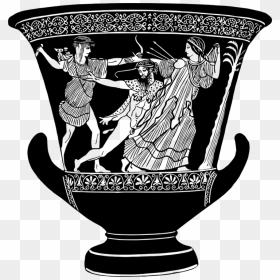 Ancient Greek Vase Drawing, HD Png Download - trojan png