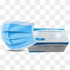 Face Mask 3ply - Disposable Face Mask Png, Transparent Png - blue box png