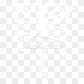 Ribcage Front White Ink The Wild Side - Ribcage T Shirt, HD Png Download - rib cage png