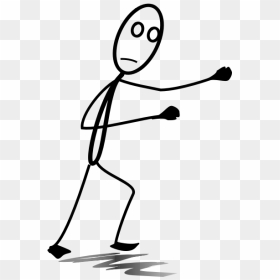 Vector Image Of Stick Man Figure In Fighting Position - Transparent Stick Figure, HD Png Download - stick figure family png