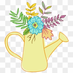 Fashion Watering Can Transparent Decorative, HD Png Download - watering can png