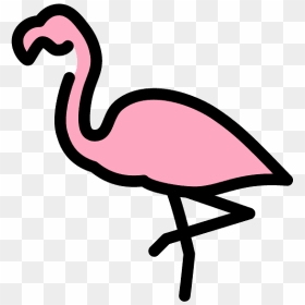 Flamingo Emoji Clipart - Greater Flamingo, HD Png Download - flamingo clipart png