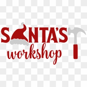 Santa Workshop Logo Png Pic - Transparent Santas Workshop Clipart, Png Download - pink santa hat png