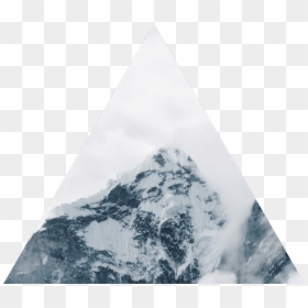 Triangle Mountain Snow Clouds - Summit, HD Png Download - snow mountain png