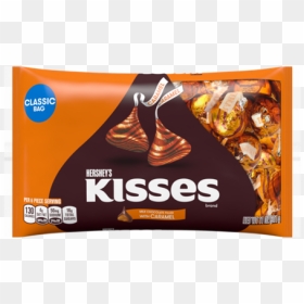 Caramel Kisses - Kisses Chocolate Pieces, HD Png Download - hershey kiss png