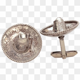 Sterling Silver Mexican Sombrero Hat Silver Mexico - Antique, HD Png Download - mexican sombrero png