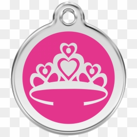 Pink Dog Id Tag Crown, HD Png Download - pink tiara png