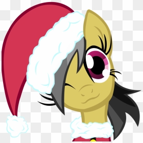 Santa Hat Clipart Avatar - Rainbow Dash My Little Pony Christmas, HD Png Download - pink santa hat png
