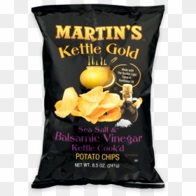 Martin"s Kettle Gold Potato Chips Sea Salt & Balsamic - Potato Chip, HD Png Download - bag of chips png