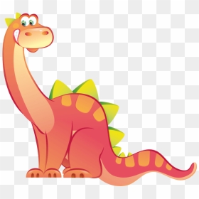 Dinosaurs Wall Decals For Kids, Brontosaurus Wallsticker - Brontosaurus Png Cartoon, Transparent Png - brontosaurus png