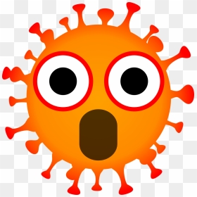 Coronavirus Cartoon For Kids, HD Png Download - scared eyes png