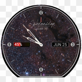 Analog Cocoon Nebula Watch Face Preview , Png Download - Wall Clock, Transparent Png - watch face png