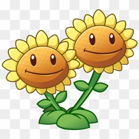 Transparent Plantas Png - Pvz 2 Twin Sunflower, Png Download - plantas png