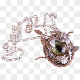 Gothic Necklace Serpent Necklace Snake Eye Necklace - Pendant, HD Png Download - snake eye png