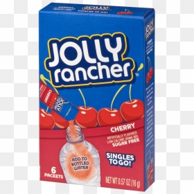 Jolly Rancher Cherry Singles To Go, HD Png Download - jolly rancher png