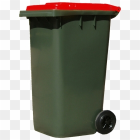 Red L - Red Lid Garbage Bin, HD Png Download - recycling bin png