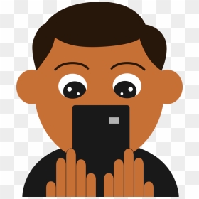 Phone User - Phone User Png, Transparent Png - cartoon phone png