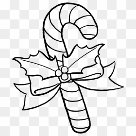 Pretty Sweet Candy Coloring Pages - Candy Cane Coloring Cut Out, HD Png Download - sugar cane png