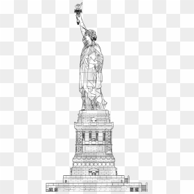 Statue Of Liberty Sketch Png, Transparent Png - liberty statue png