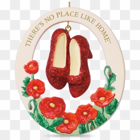 There"s No Place Like Home Click Those Ruby Slippers - Red Ballet Slippers Christmas Decoration, HD Png Download - ruby slippers png