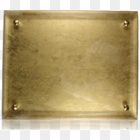 Metal Wood With Brass - Transparent Gold Plaque, HD Png Download - wood plaque png