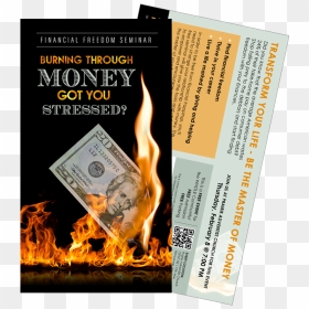Book Cover, HD Png Download - burning money png